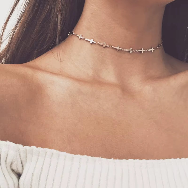 Aihua High Quality Clavicle Chain Jewelry Gold Silver Color Bird Pigeon Hearts Stars Choker Necklaces for Women Daily Collares